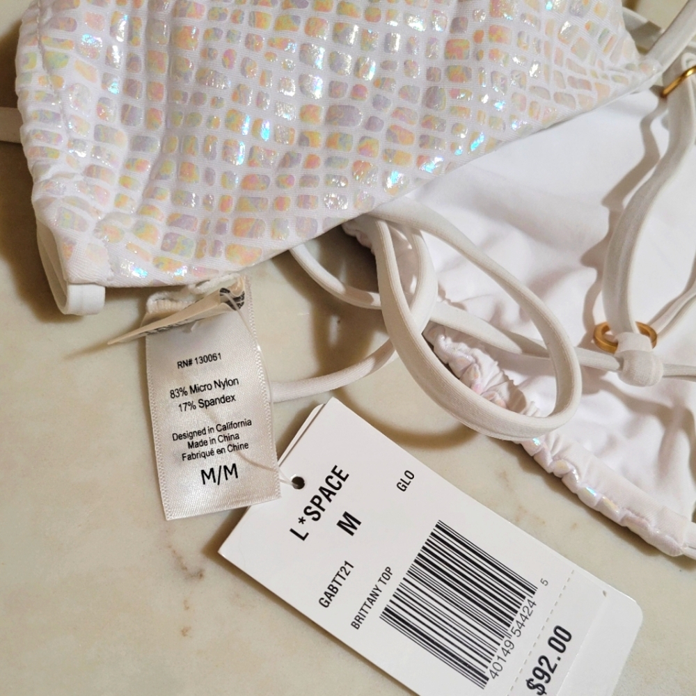 New L*space croc iridescent bikini M - Picture 4 of 8